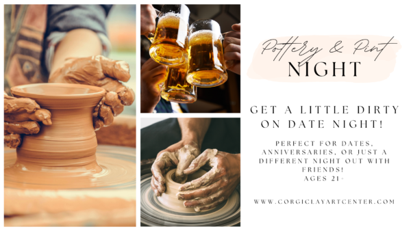 Pottery and Pint Night! - 2 hour workshop- One Day