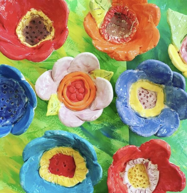 Families Make a Flower-Shaped Bowl Workshop- 1.5 hours-One Day