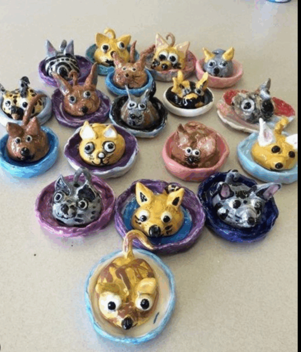 Families Make a Pinch-Pot Pet on a Blanket Workshop- 1.5 hours-One Day