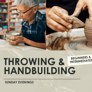 Throwing & Handbuilding Ceramics - Beg-Int - 3 Hour Classes - Sunday PM