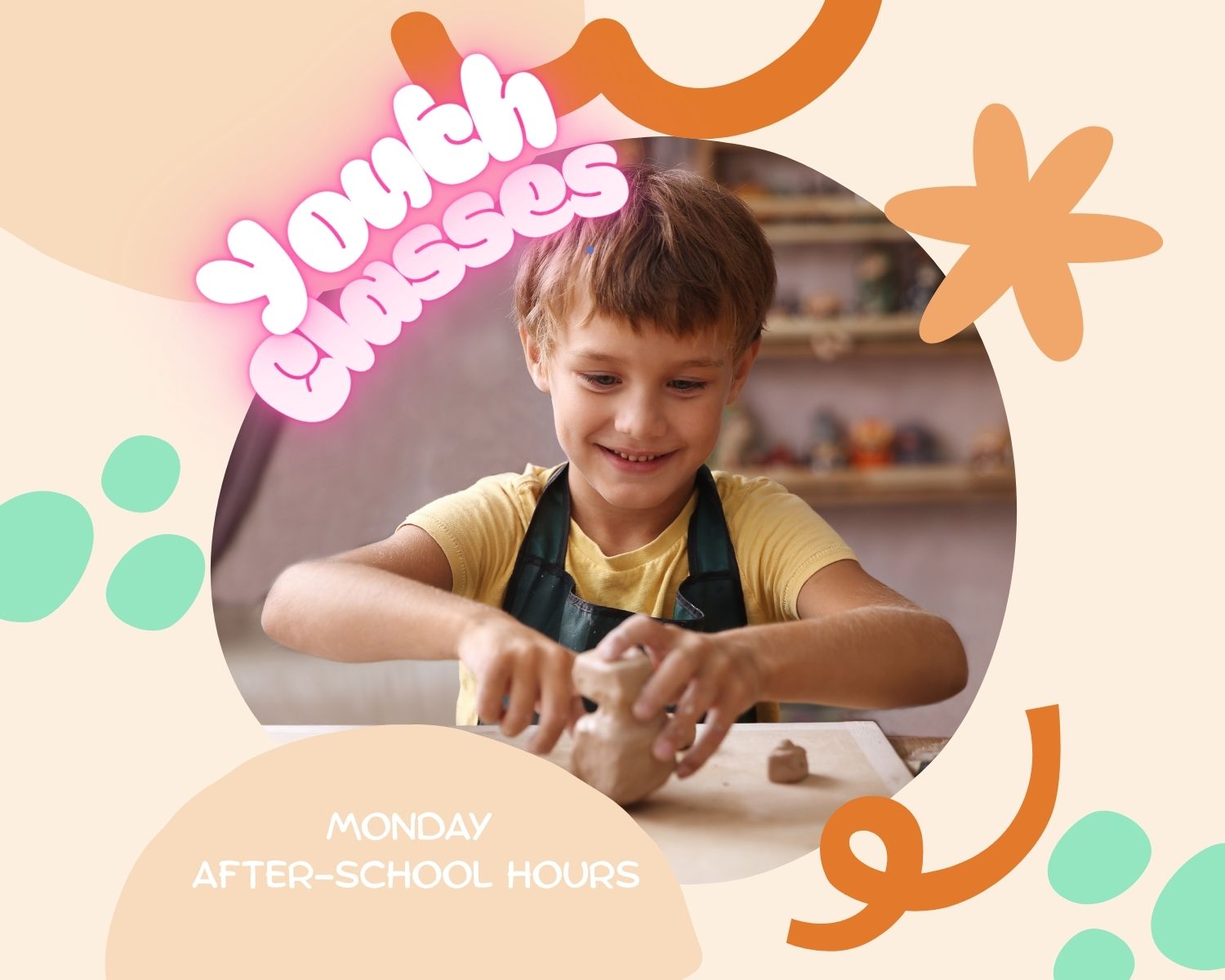 Youth Ceramics - Beginner/Intermediate - 1.5 Hour Classes