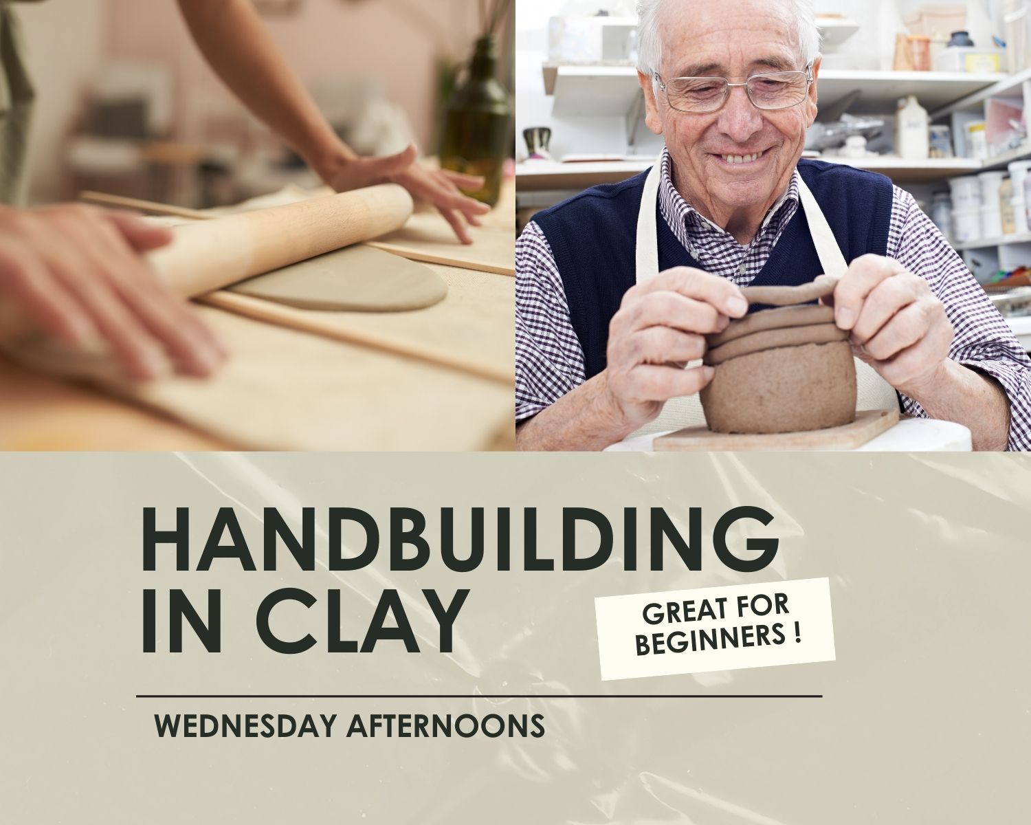 Handbuilding in Clay: Beginner to Intermediate- 3 hours