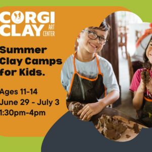 Summer Clay Camp for Ages 11-14, June 29-July 3