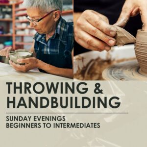 Throwing & Handbuilding Ceramics - Beg-Int - 3 Hour Classes, Sundays