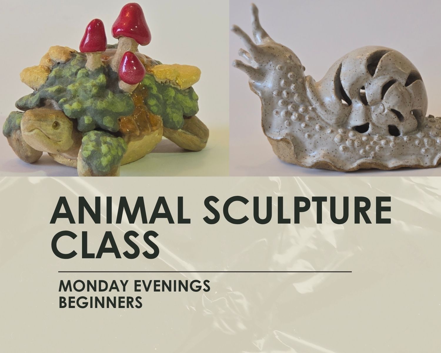 Animal Sculpture - Beginner -3 hour weekly classes, Mondays